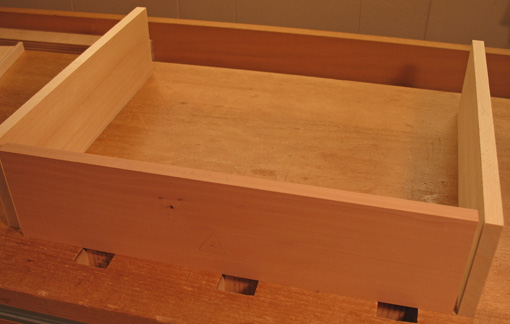 High-end drawers, part 4: the sides and back
