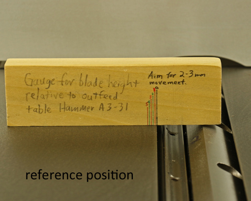 jointer knife alignment