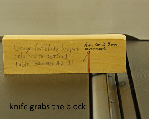 jointer knife alignment