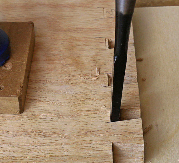 chopping dovetails