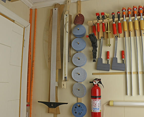 sanding disc rack