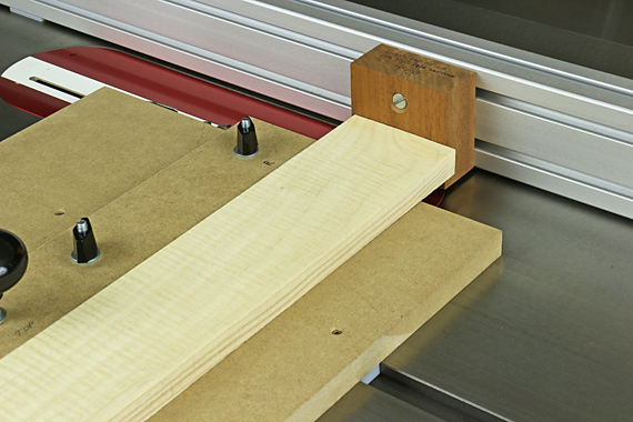 tenon shoulders on the table saw