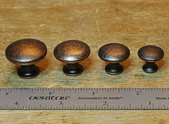 graduated size knobs