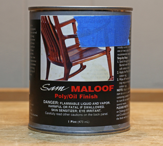 Sam Maloof poly-oil