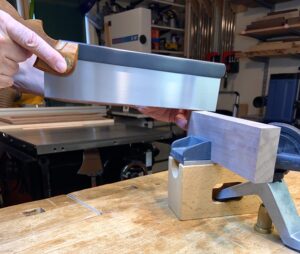 Keeping wood in place to work on it